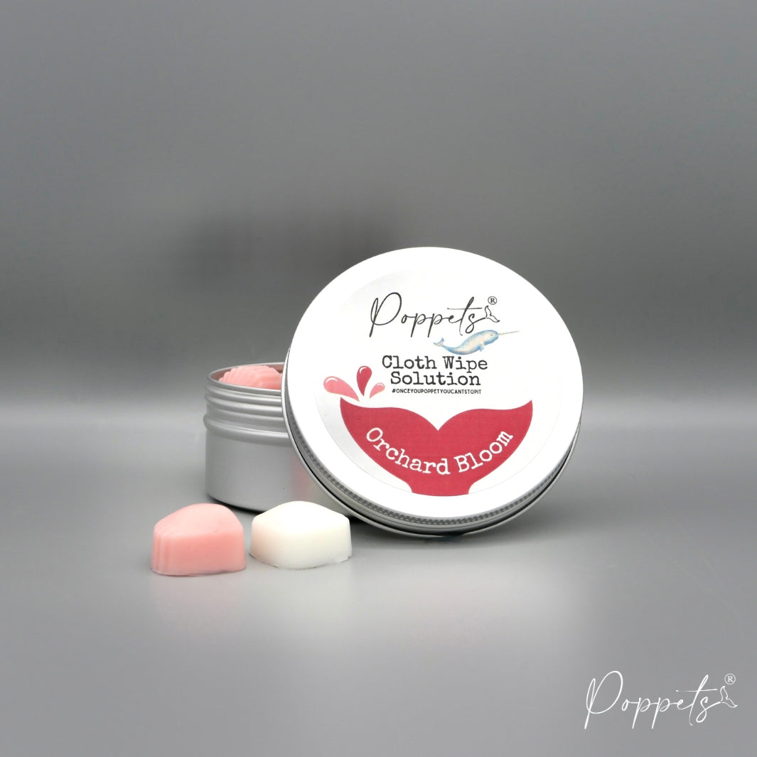 Poppets Baby Cloth Wipe Solution - Tins & Refills