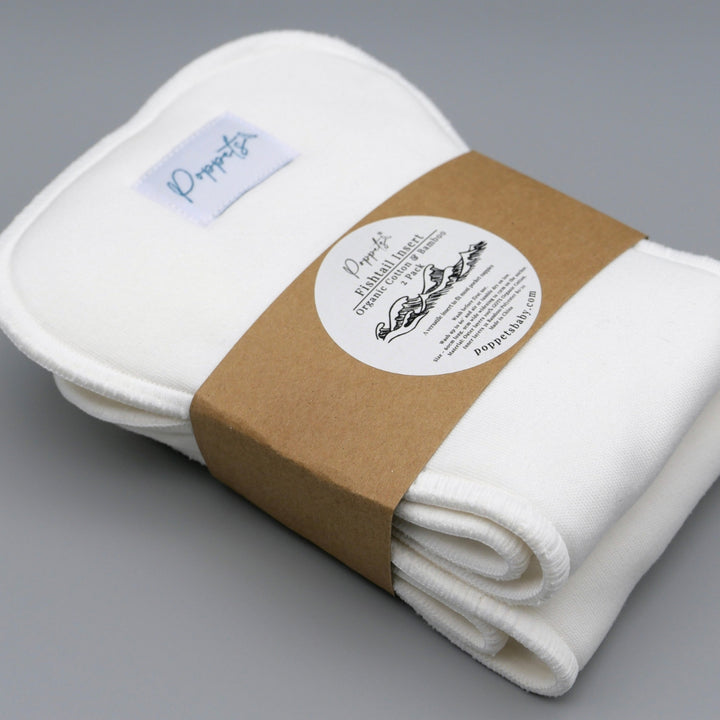 Poppets Fishtail Insert - Organic Cotton and Bamboo