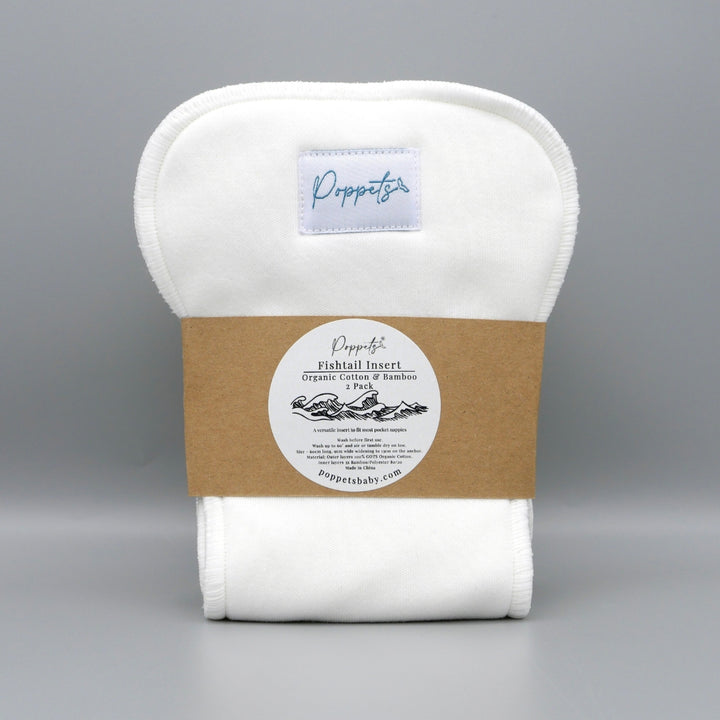 Poppets Fishtail Insert - Organic Cotton and Bamboo
