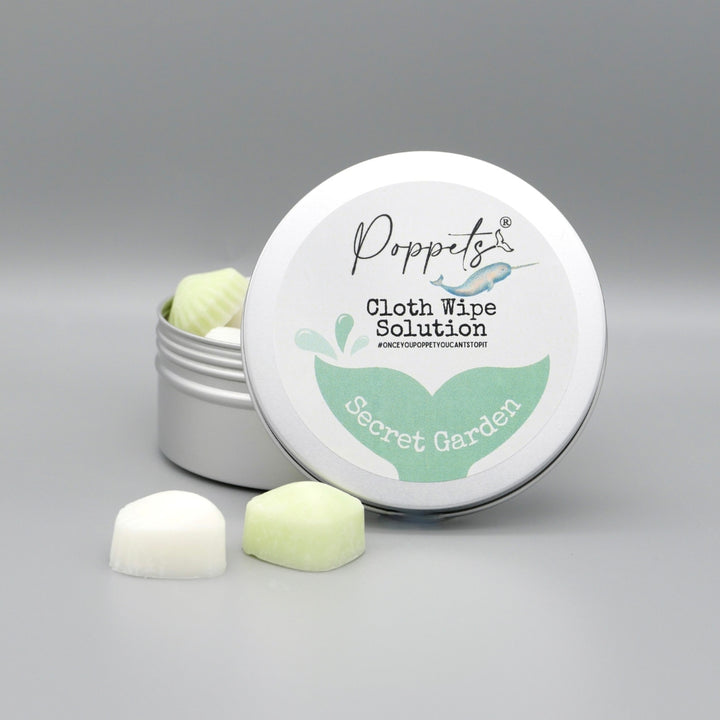 Poppets Baby Cloth Wipe Solution - Tins & Refills