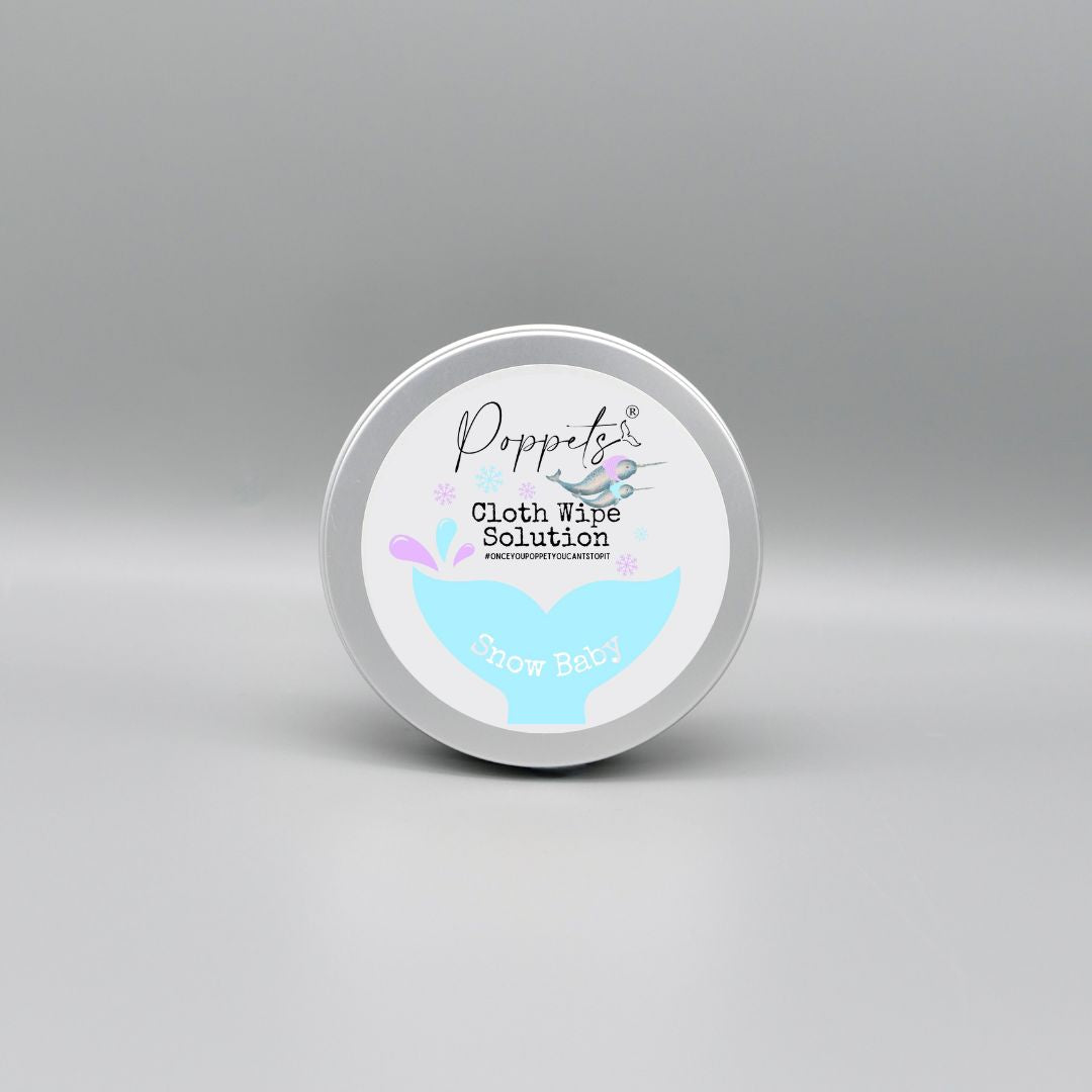 Poppets Baby Cloth Wipe Solution - Tins & Refills
