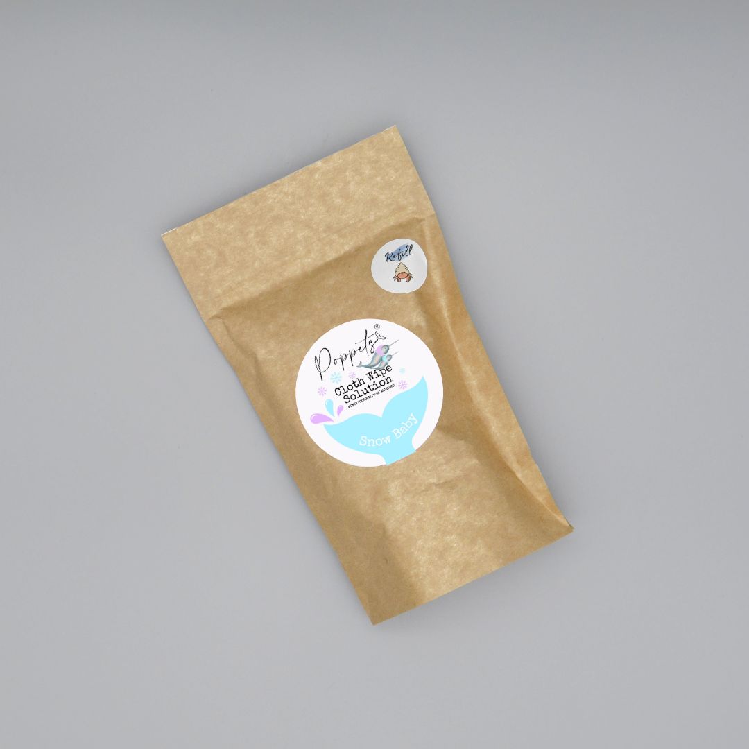 Poppets Baby Cloth Wipe Solution - Tins & Refills