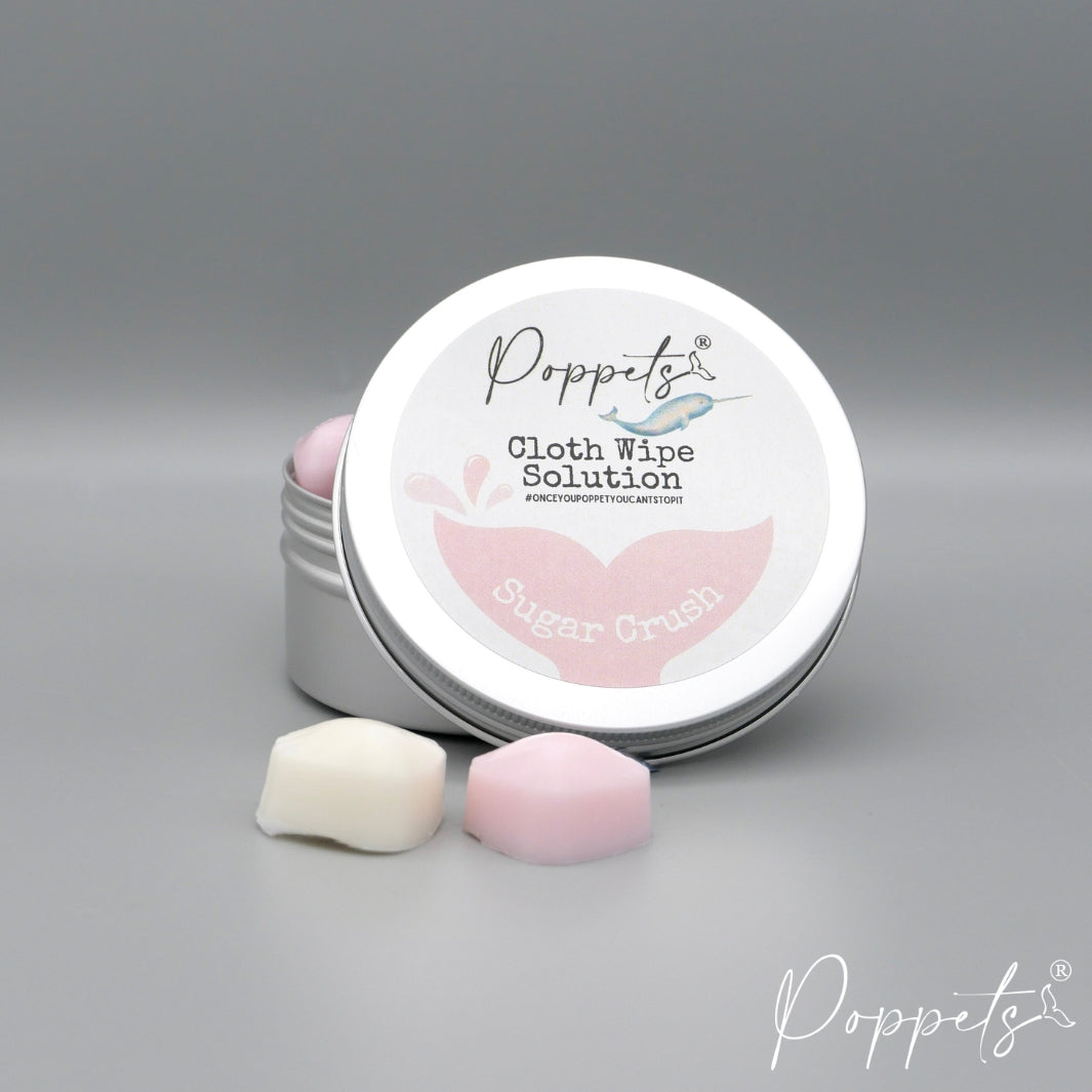 Poppets Baby Cloth Wipe Solution - Tins & Refills