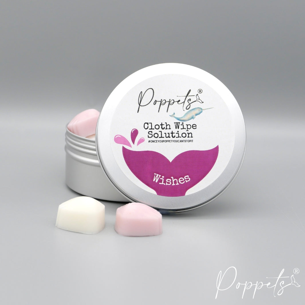Poppets Baby Cloth Wipe Solution - Tins & Refills