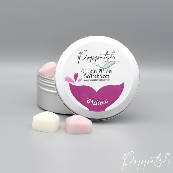 Poppets Baby Cloth Wipe Solution - Tins & Refills