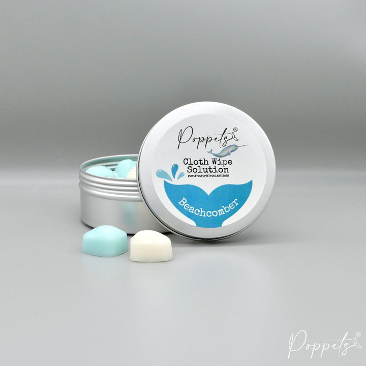 Poppets Baby Cloth Wipe Solution - Tins & Refills