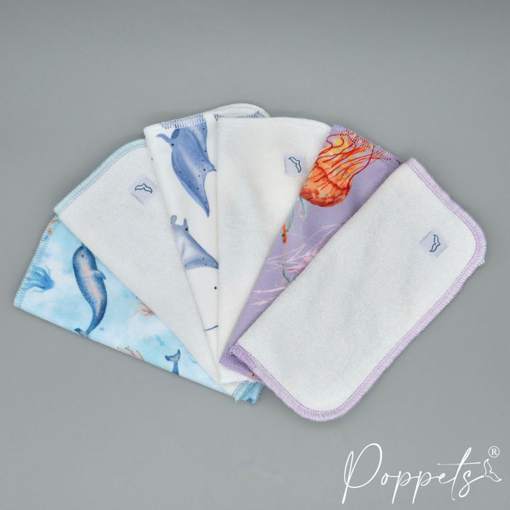 مناديل الأطفال القابلة لإعادة الاستخدام من Poppets