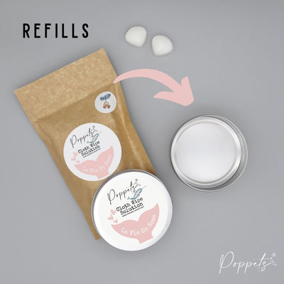 Poppets Baby Cloth Wipe Solution - Tins & Refills