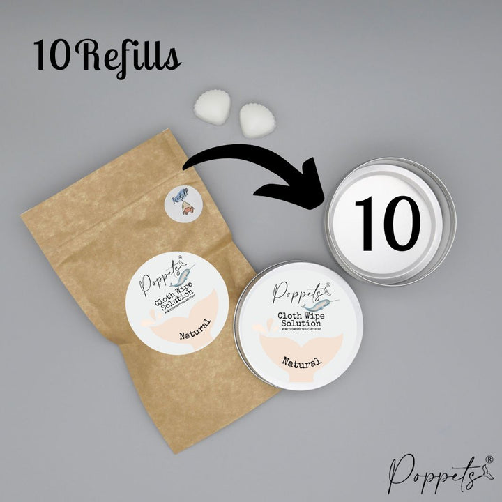 Cloth Wipe Solution - Classic Base - Coconut Oil