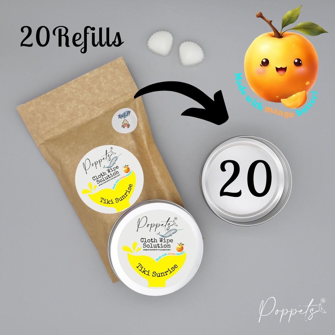 Cloth Wipe Solution - Fruity Base - Mango Butter