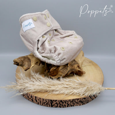 Poppets Baby Pocket Nappy - Truffle